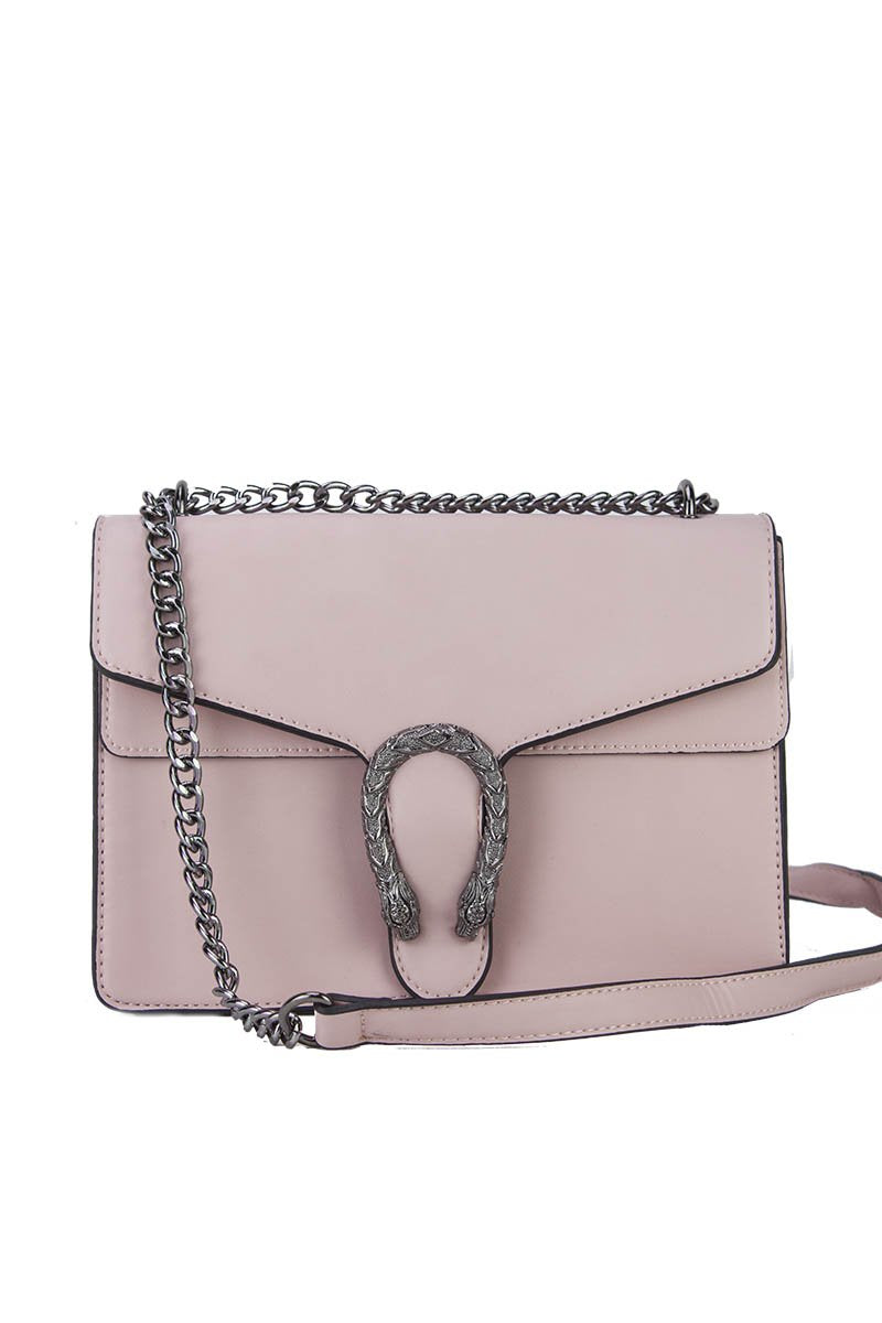 Avery Light Pink Statement Shoulder Bag