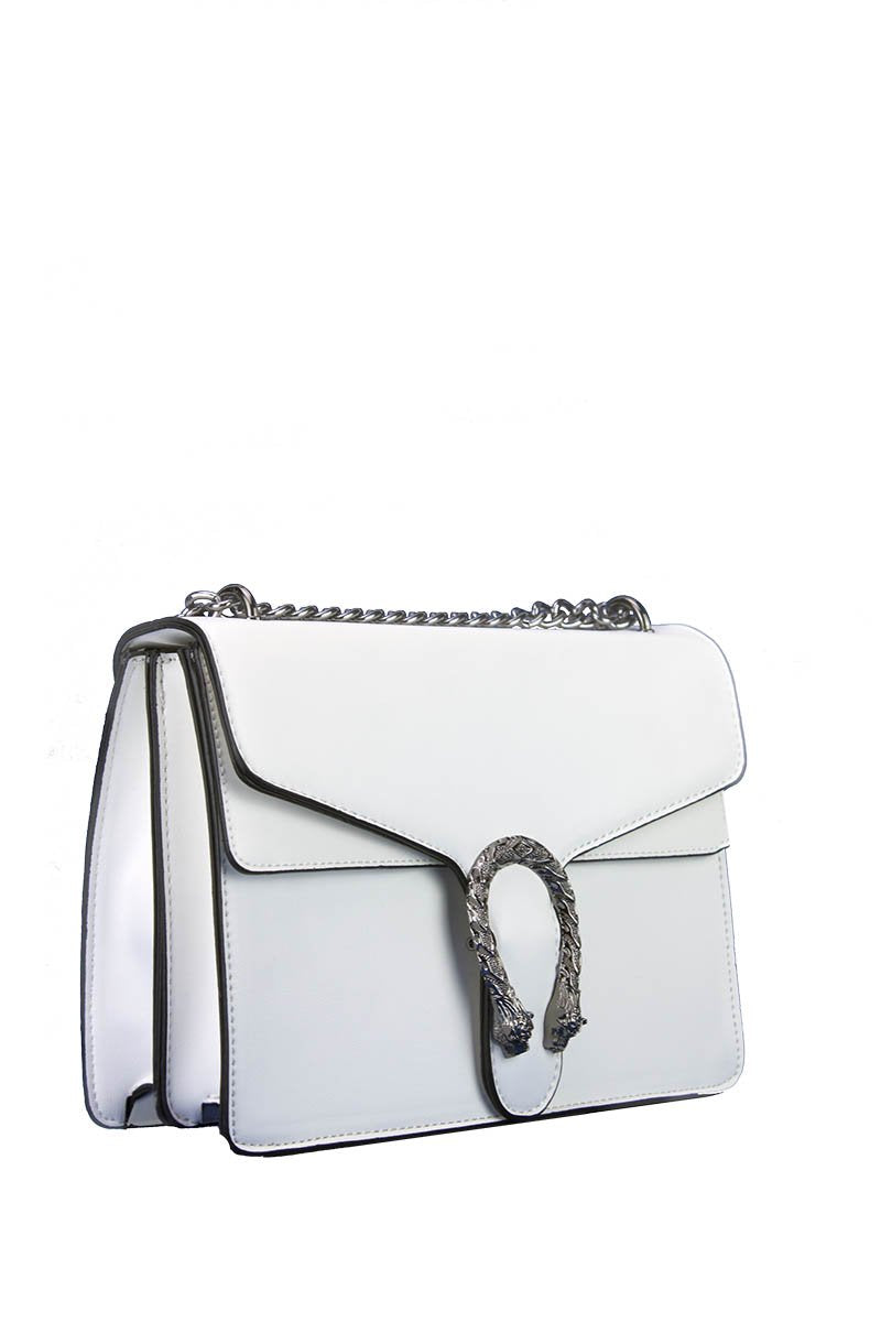 Avery White Statement Shoulder Bag