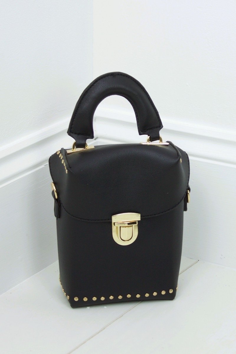 Bobbie Black Micro Box Bag