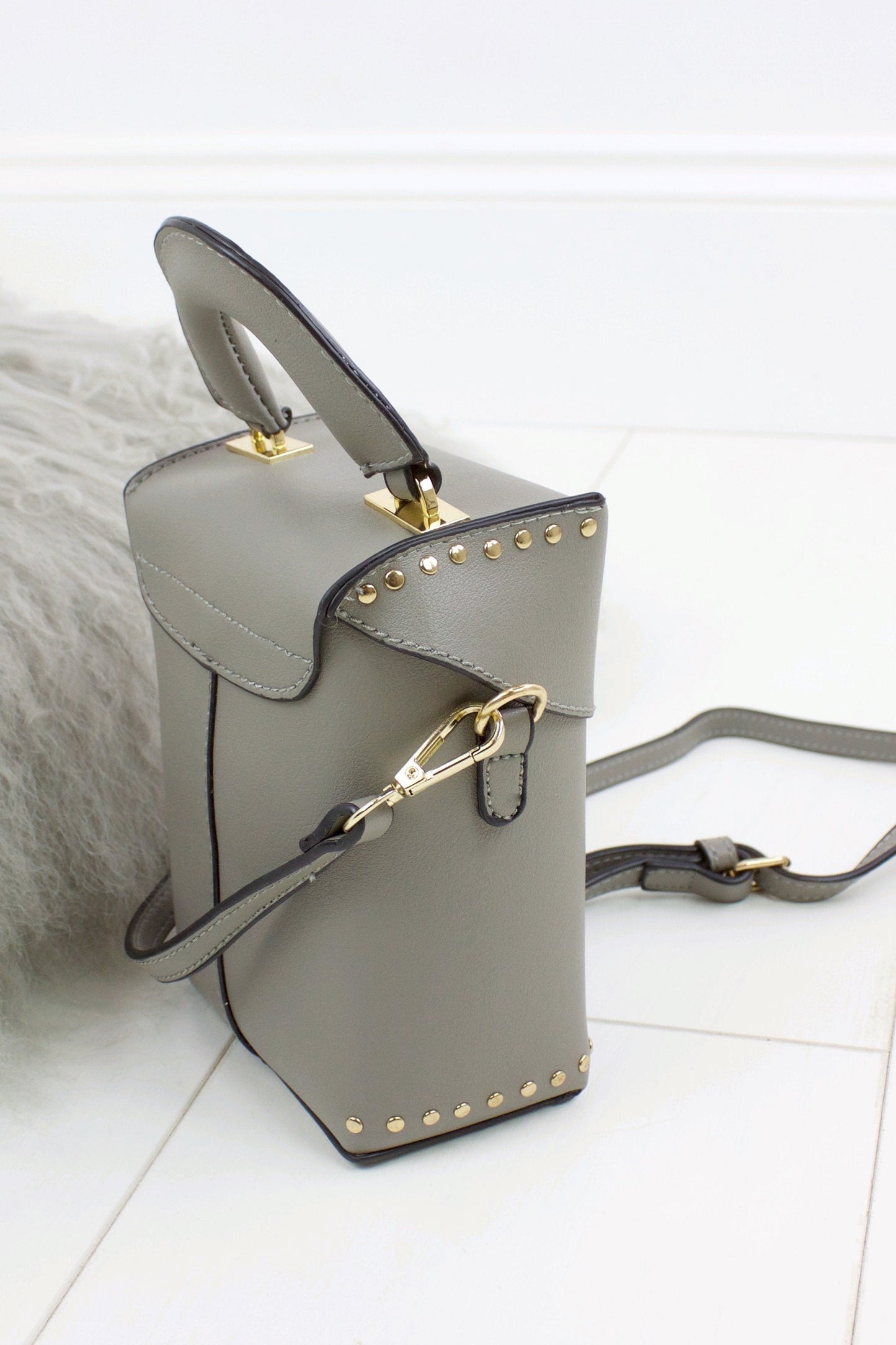 Bobbie Grey Micro Box Bag