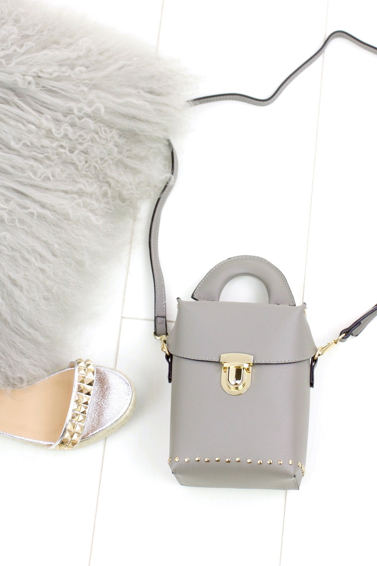Bobbie Grey Micro Box Bag