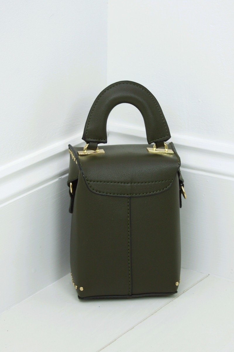 Bobbie Khaki Micro Box Bag