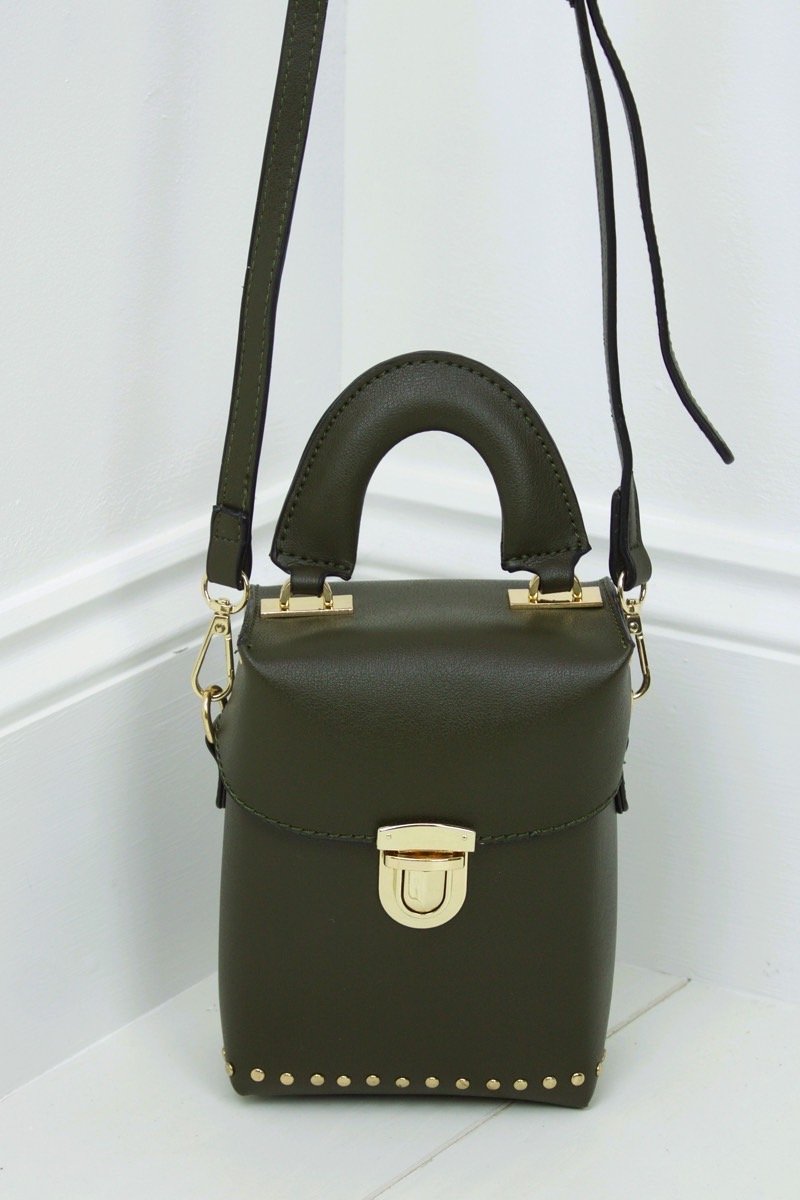 Bobbie Khaki Micro Box Bag