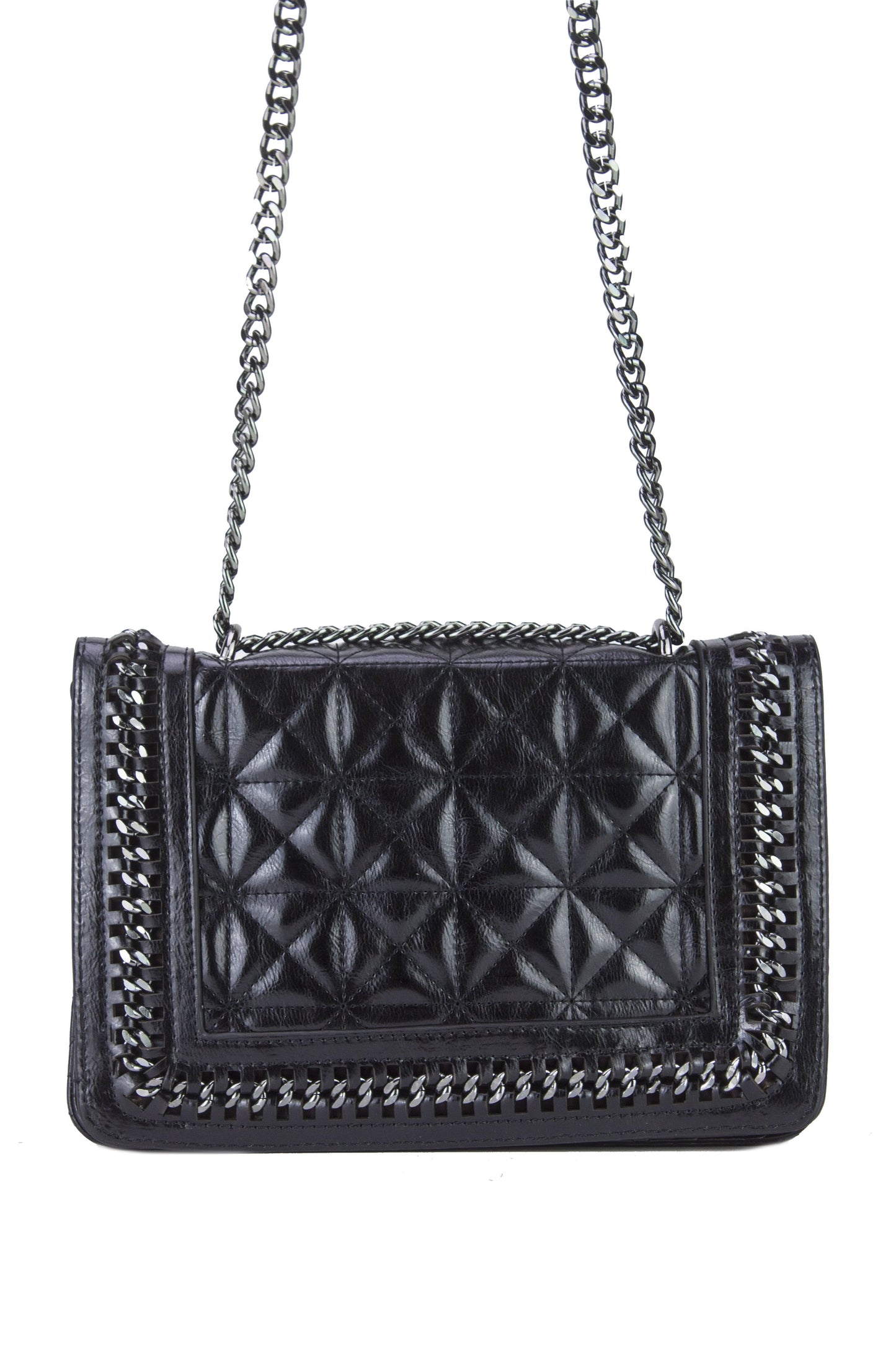 Claudine Black Quilted Chain Bag