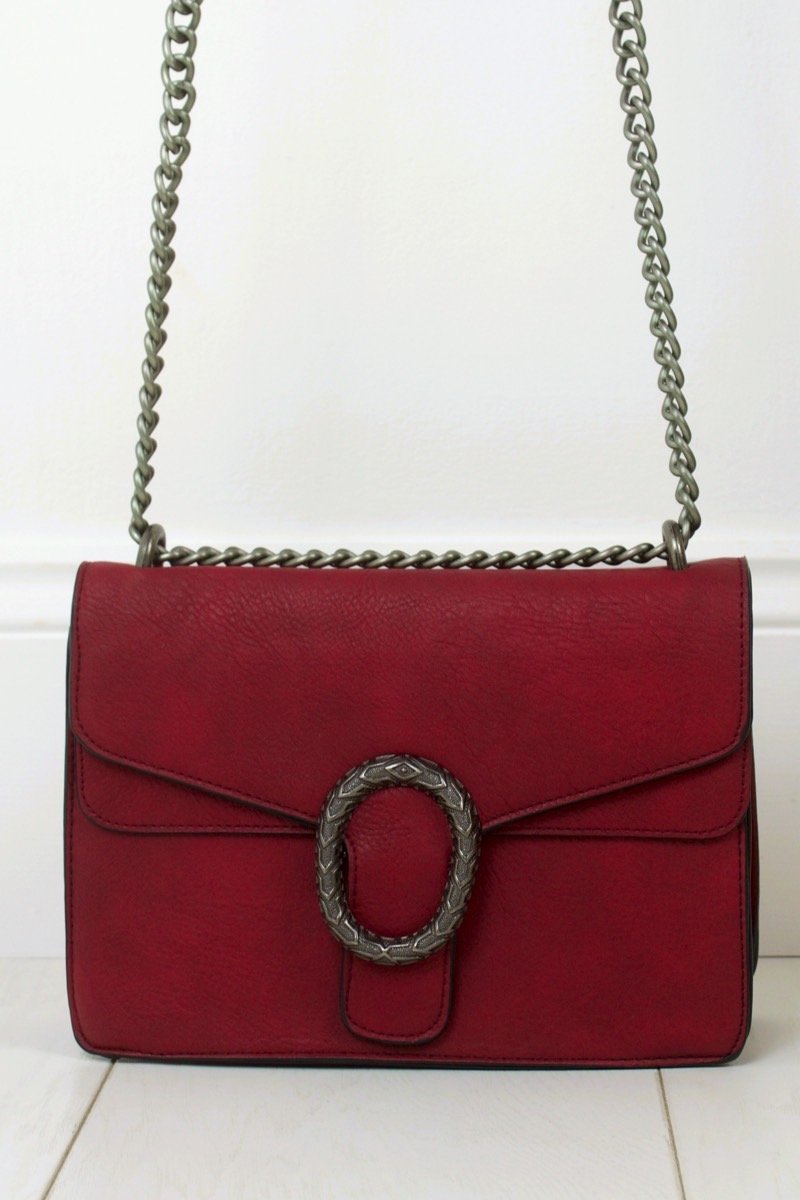 Elsa Burgundy Cross Body Bag