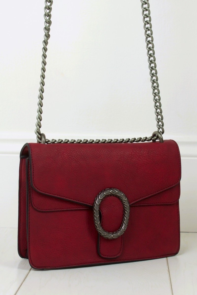 Elsa Burgundy Cross Body Bag
