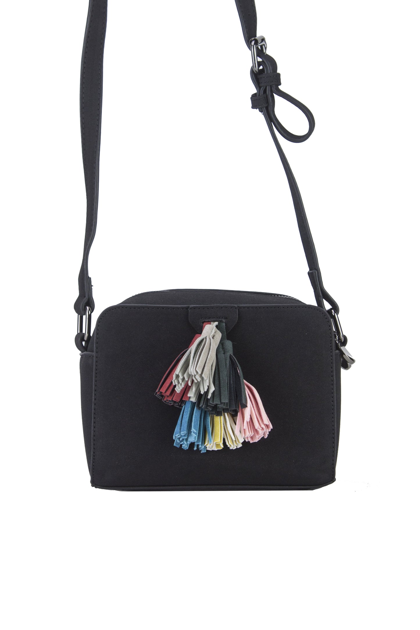 Hailey Black Tassel Shoulder Bag