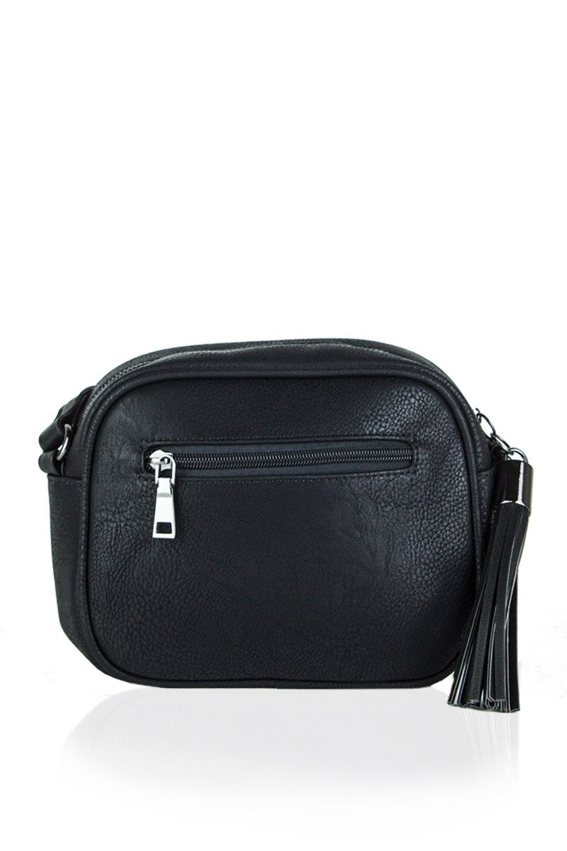 Kyla Black Studded Crossbody Bag