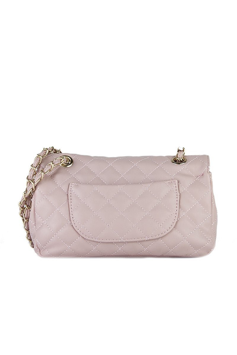 Lilly Pink Quilted Chain Bag