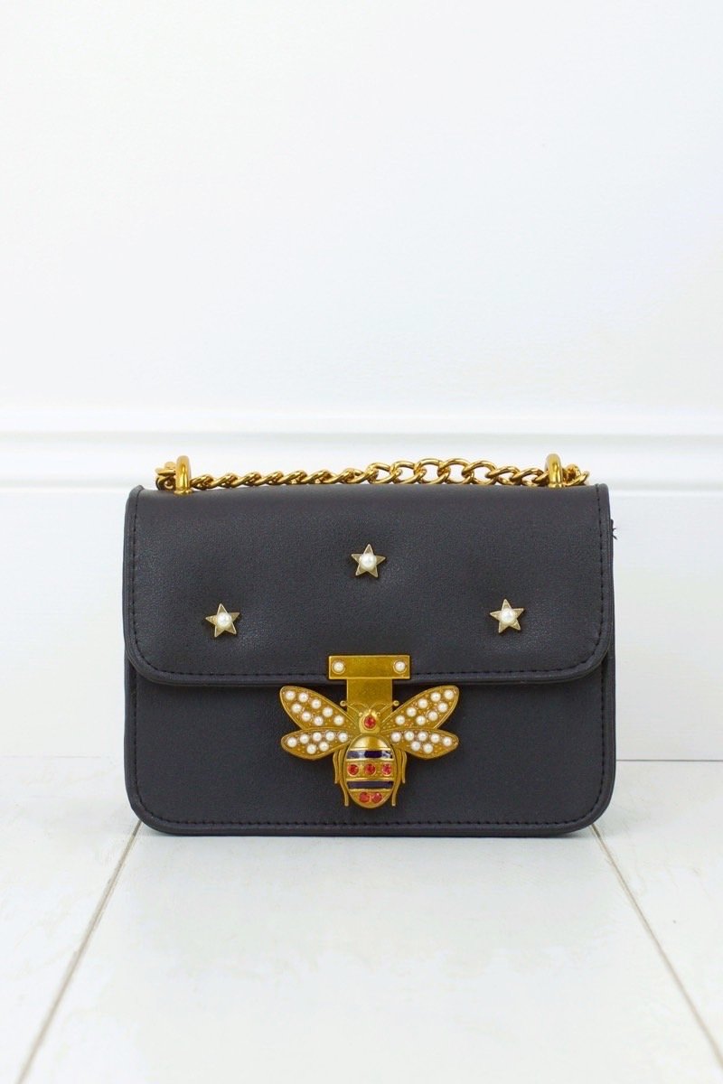 Mina Black Mini Shoulder Bag