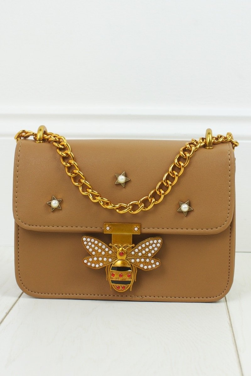 Mina Camel Mini Shoulder Bag
