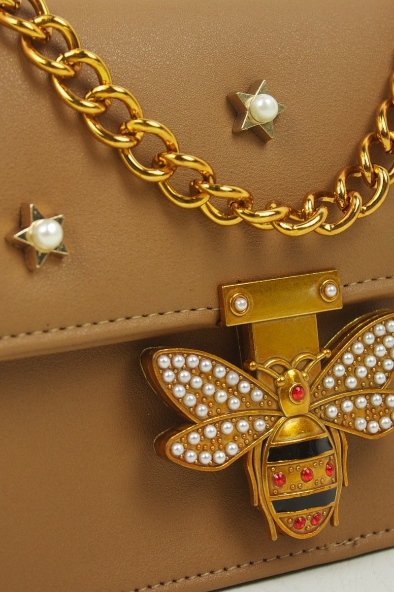 Mina Camel Mini Shoulder Bag