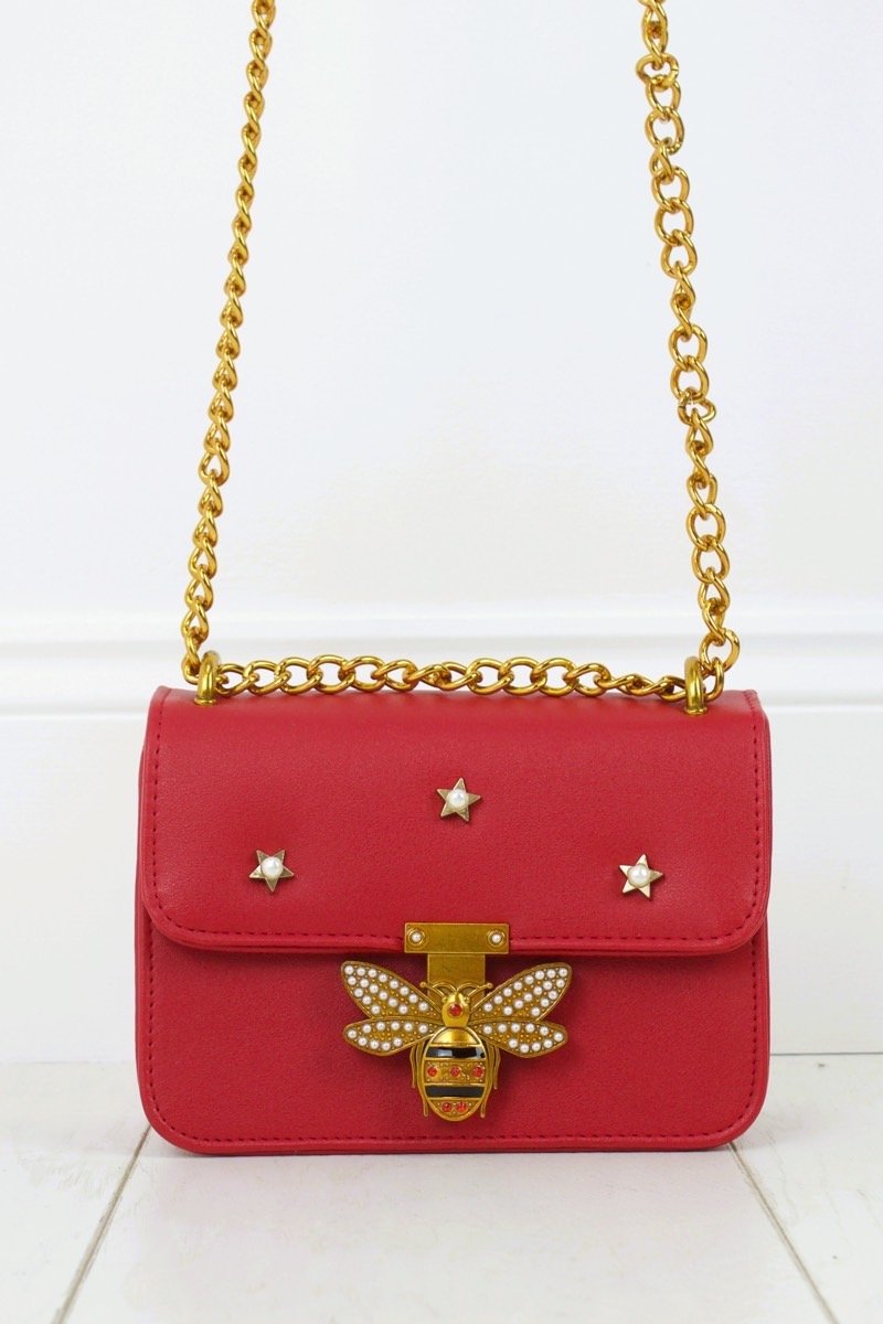 Mina Red Mini Shoulder Bag