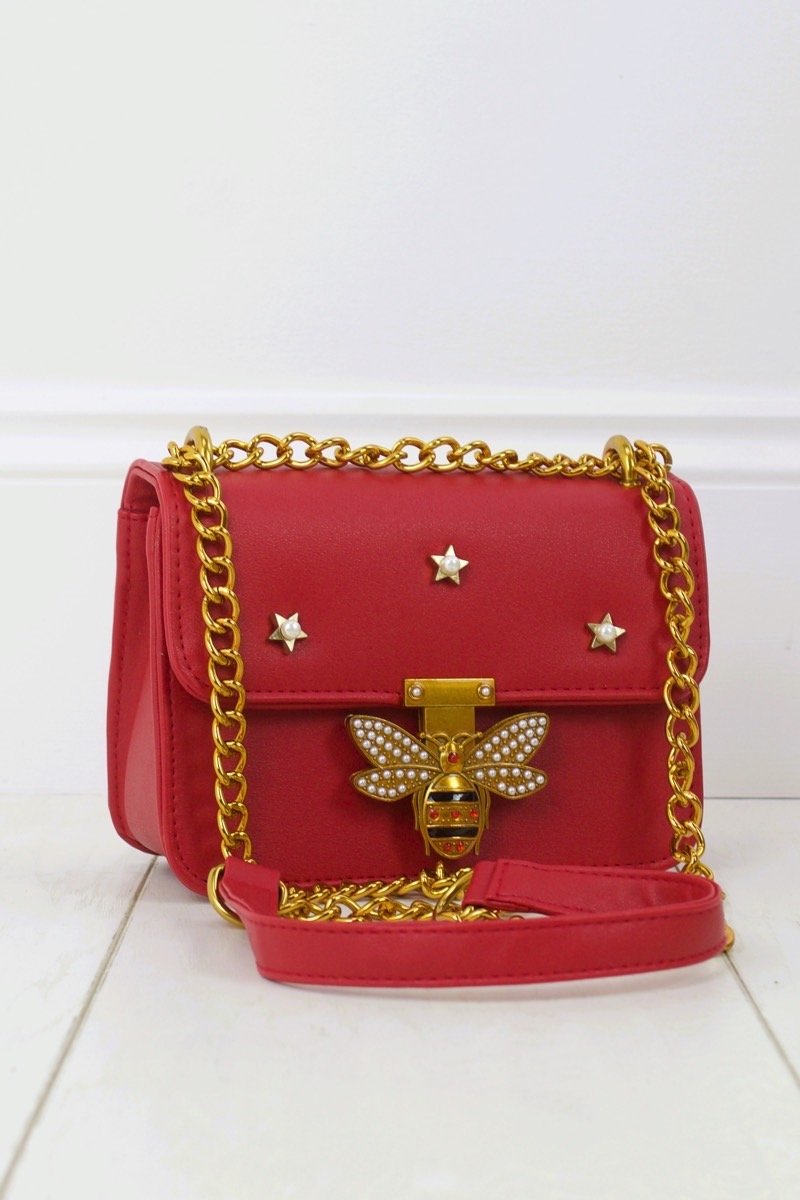 Mina Red Mini Shoulder Bag