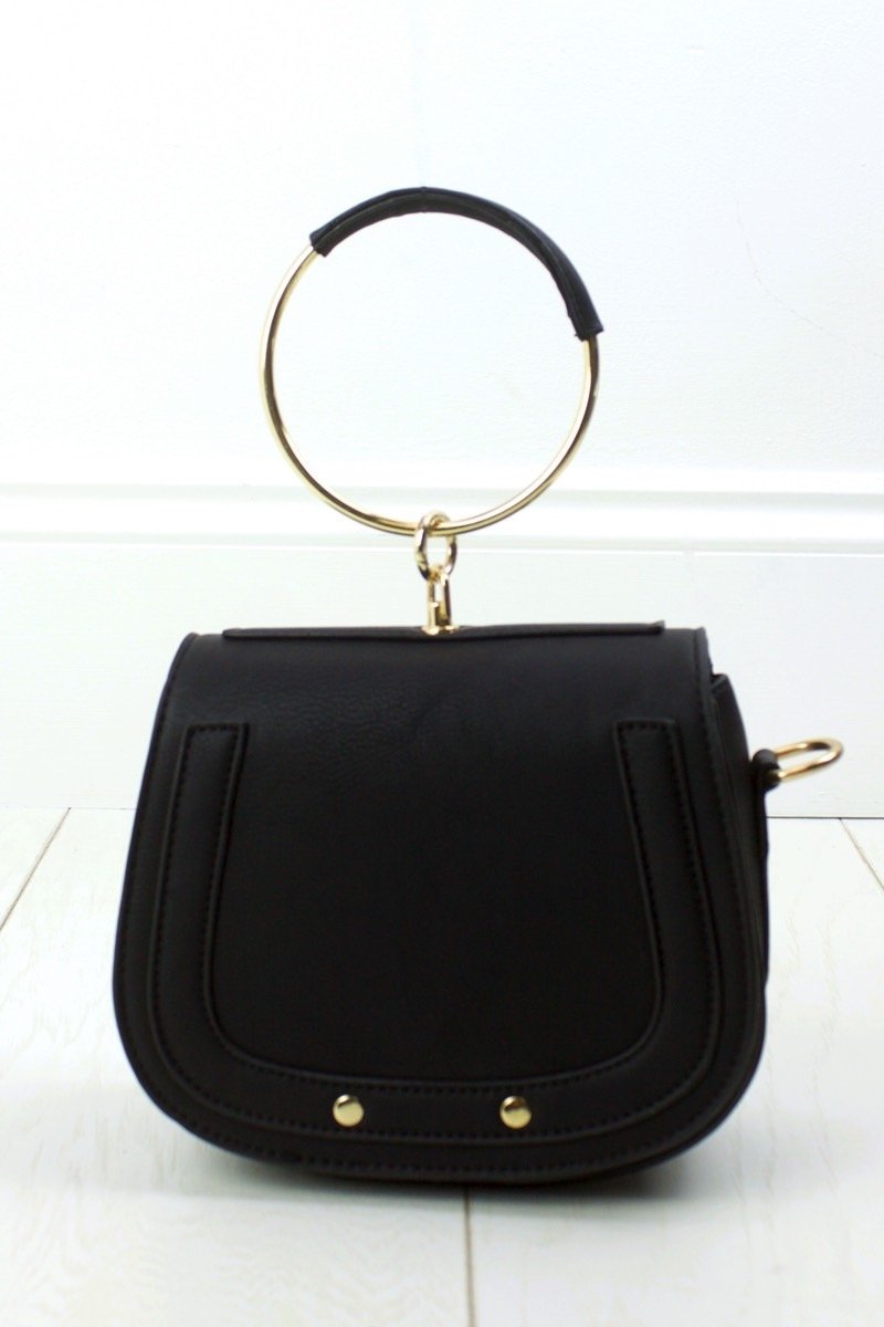 Nila Black Bracelet Shoulder Bag