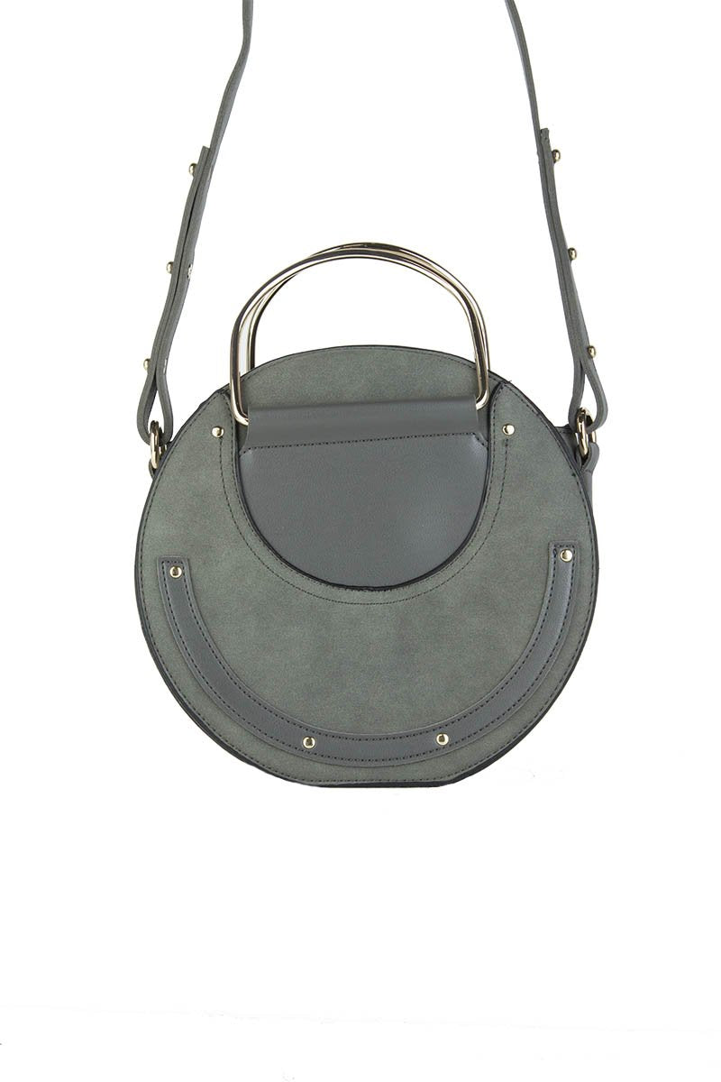 Pandora Grey Round Cross-Body Bag