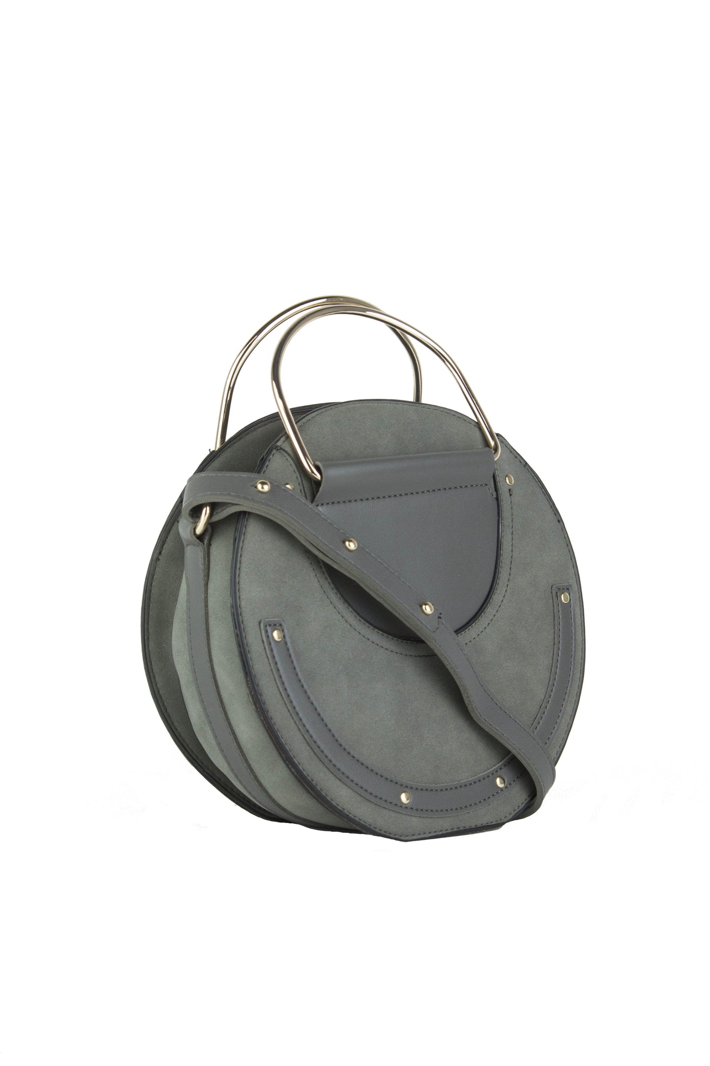 Pandora Grey Round Cross-Body Bag