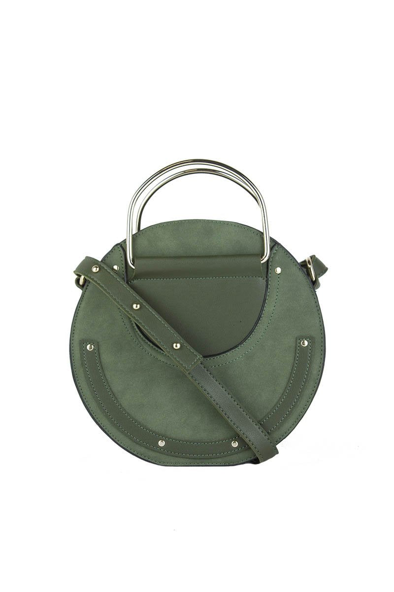 Pandora Khaki Round Cross-Body Bag