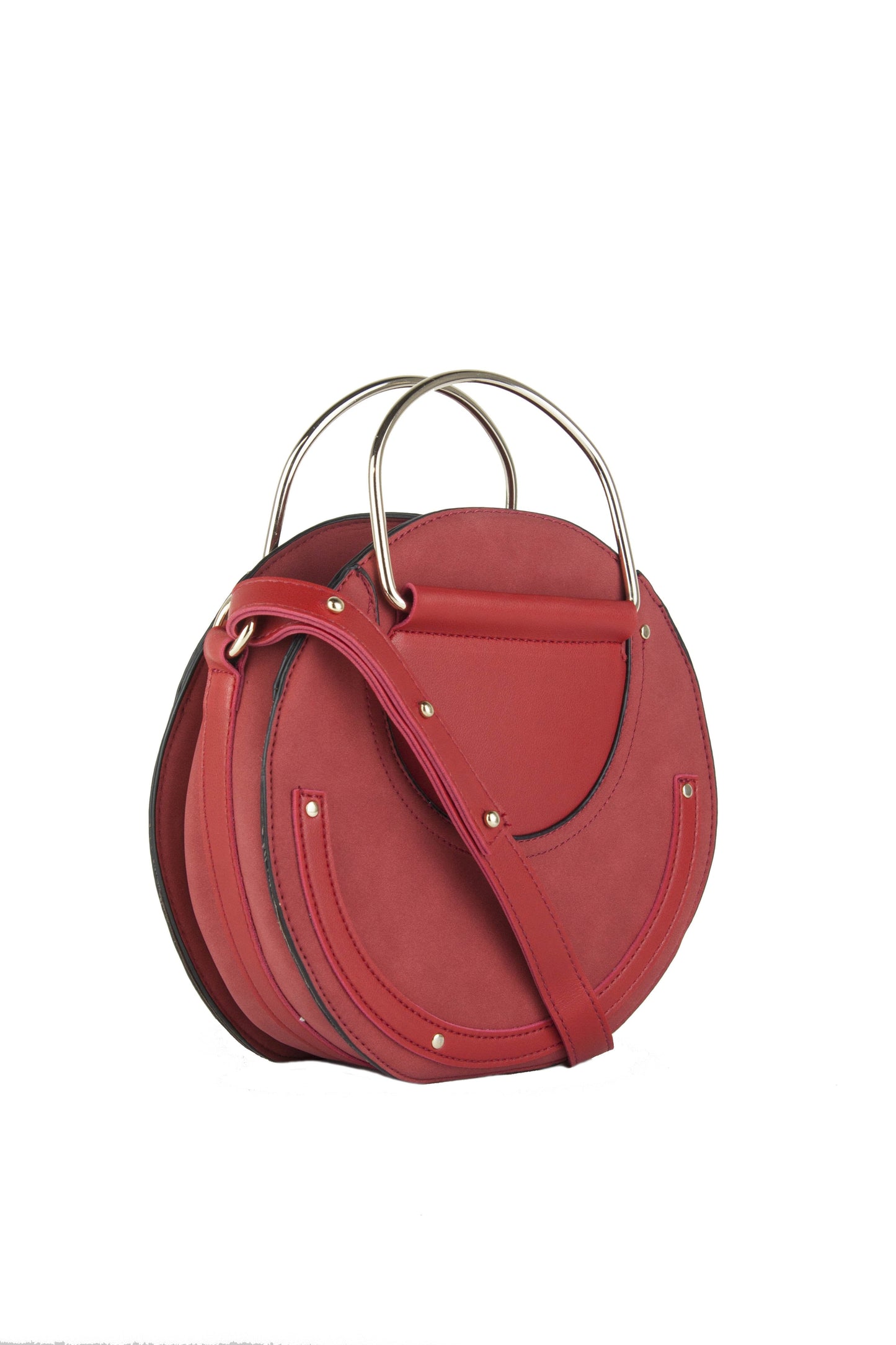 Pandora Red Round Cross-Body Bag