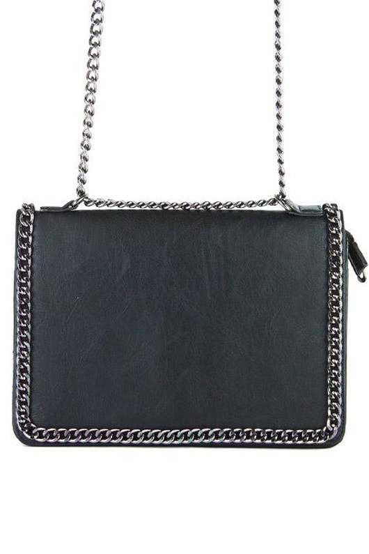 Rosie Black Chain Shoulder Bag