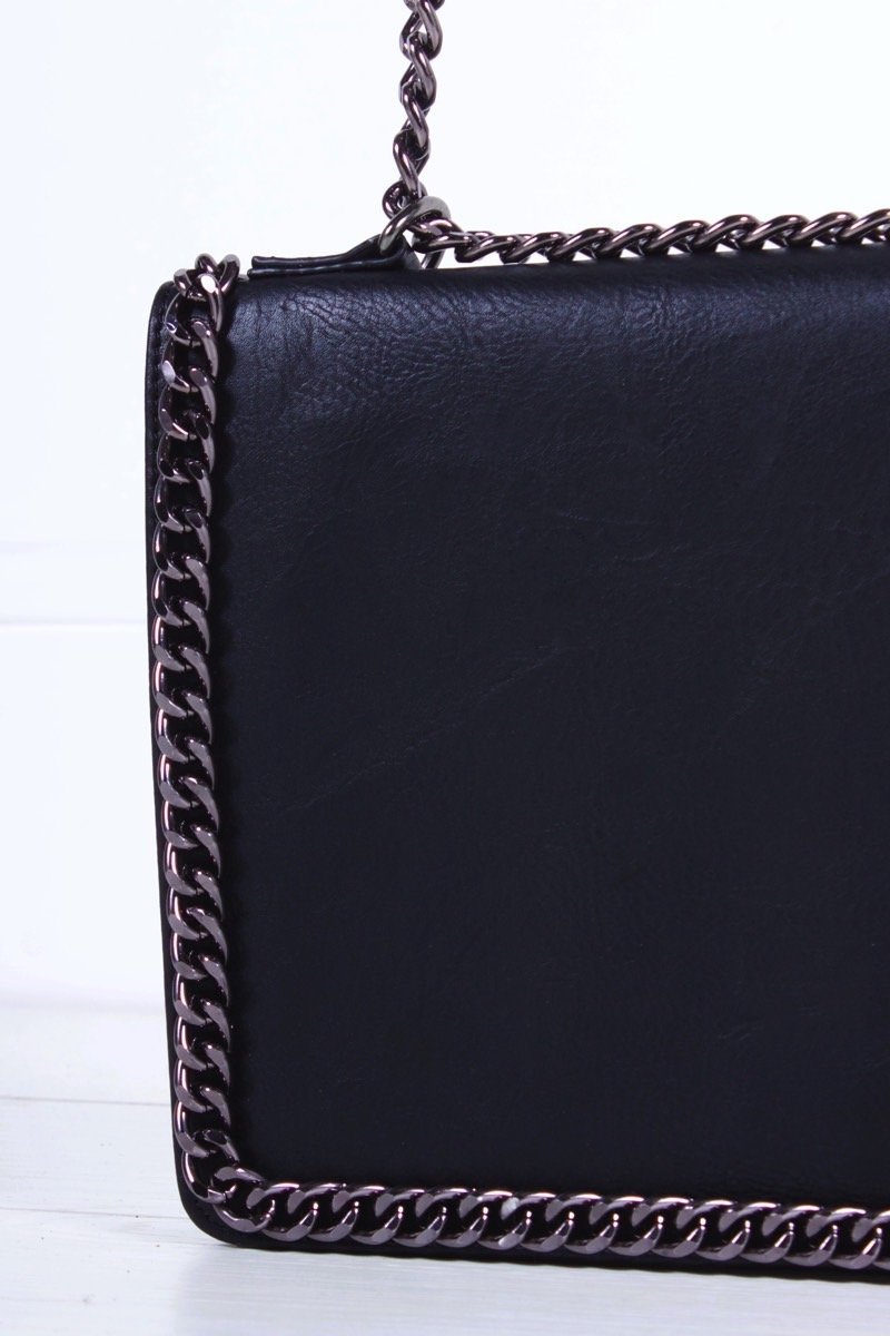 Rosie Black Chain Shoulder Bag