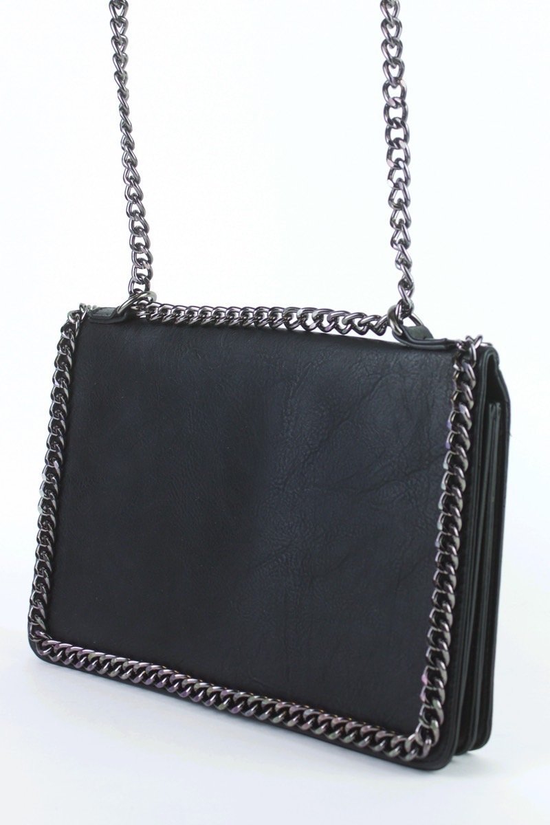 Rosie Black Chain Shoulder Bag