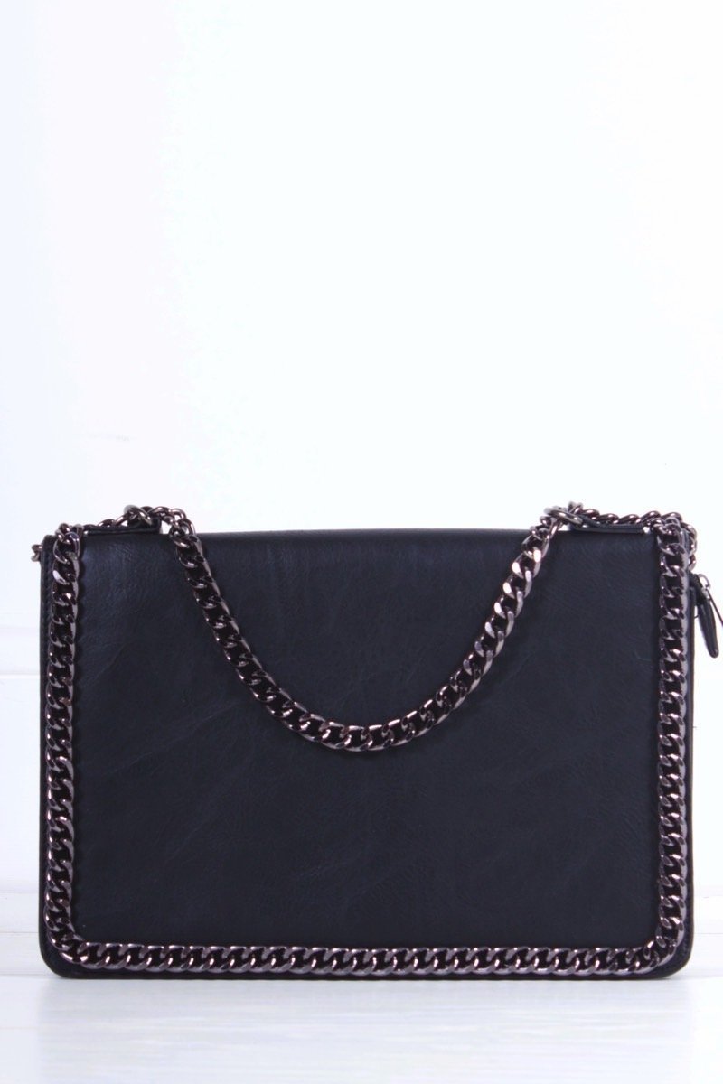 Rosie Black Chain Shoulder Bag