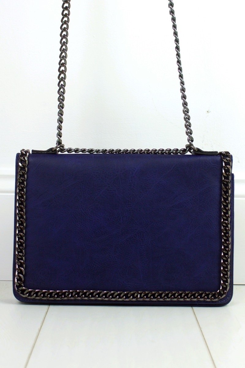 Rosie Blue Chain Shoulder Bag