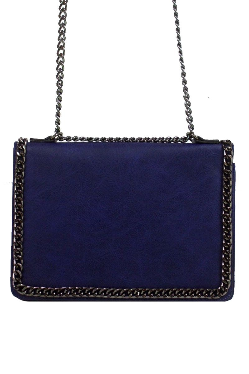 Rosie Blue Chain Shoulder Bag