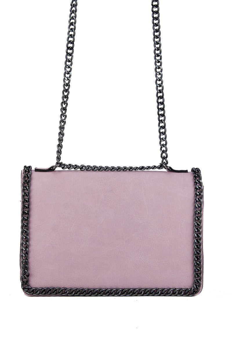 Rosie Light Pink Chain Shoulder Bag