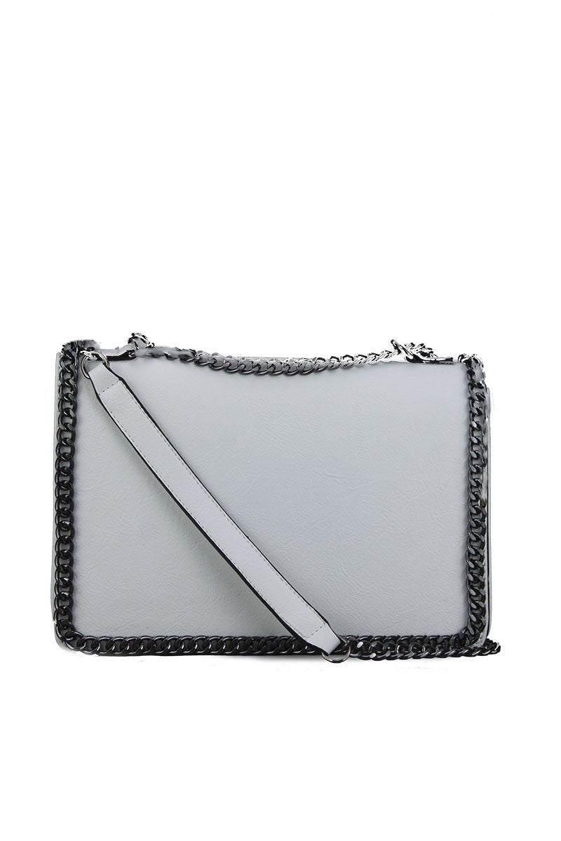 Rosie White Chain Shoulder Bag