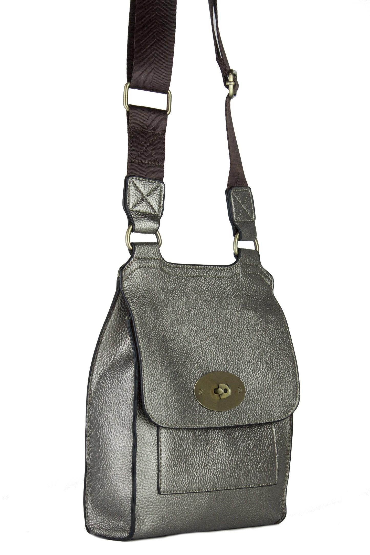 Sophia Bronze Cross Body Messenger Bag