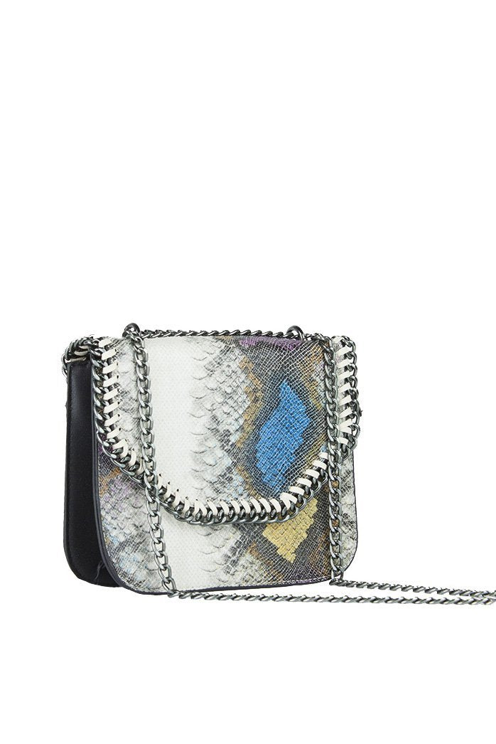 Stella Blue Python Chain Shoulder Bag