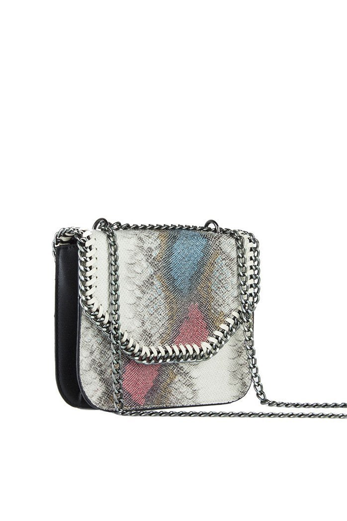 Stella Green Python Chain Shoulder Bag