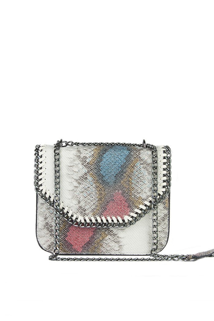 Stella Green Python Chain Shoulder Bag