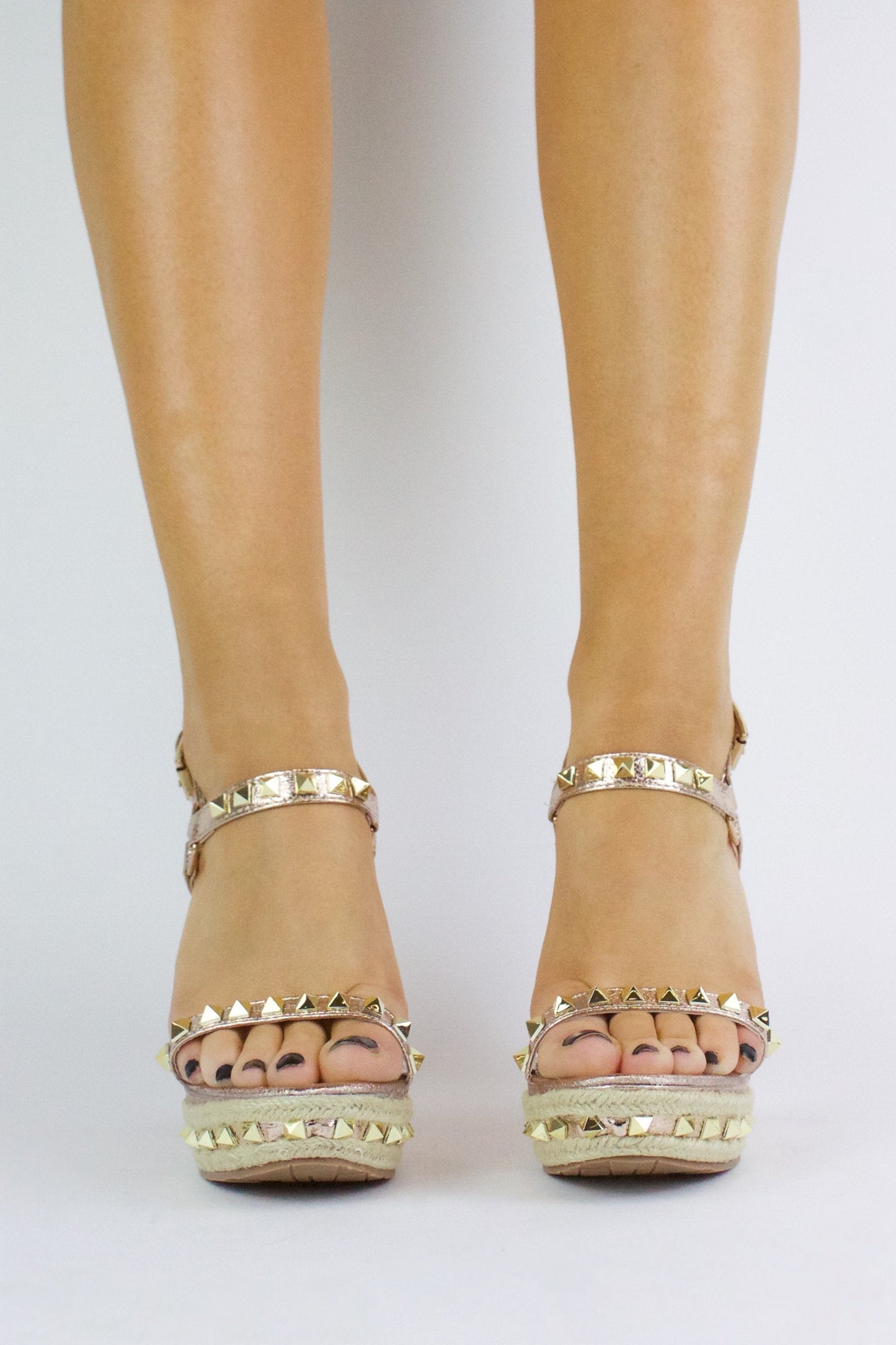Stella Rose Gold Stud Wedge