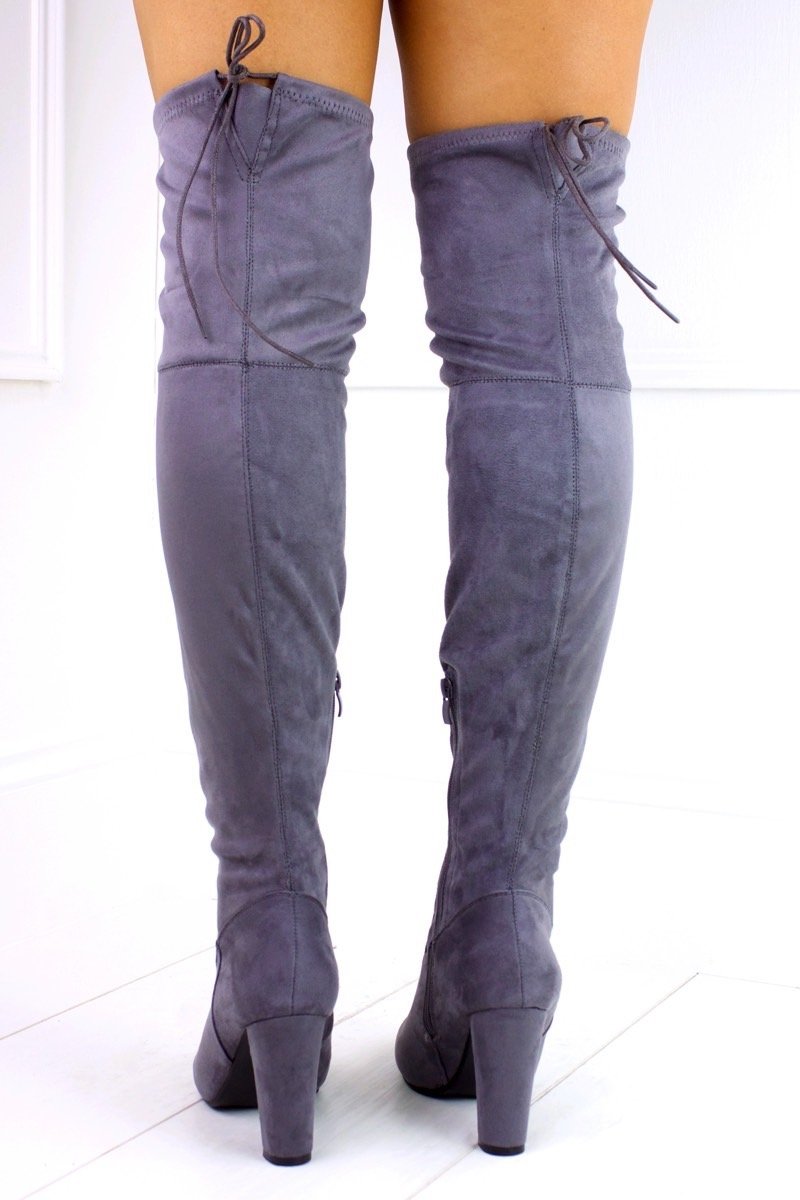 Taylor Grey Over Knee Boot