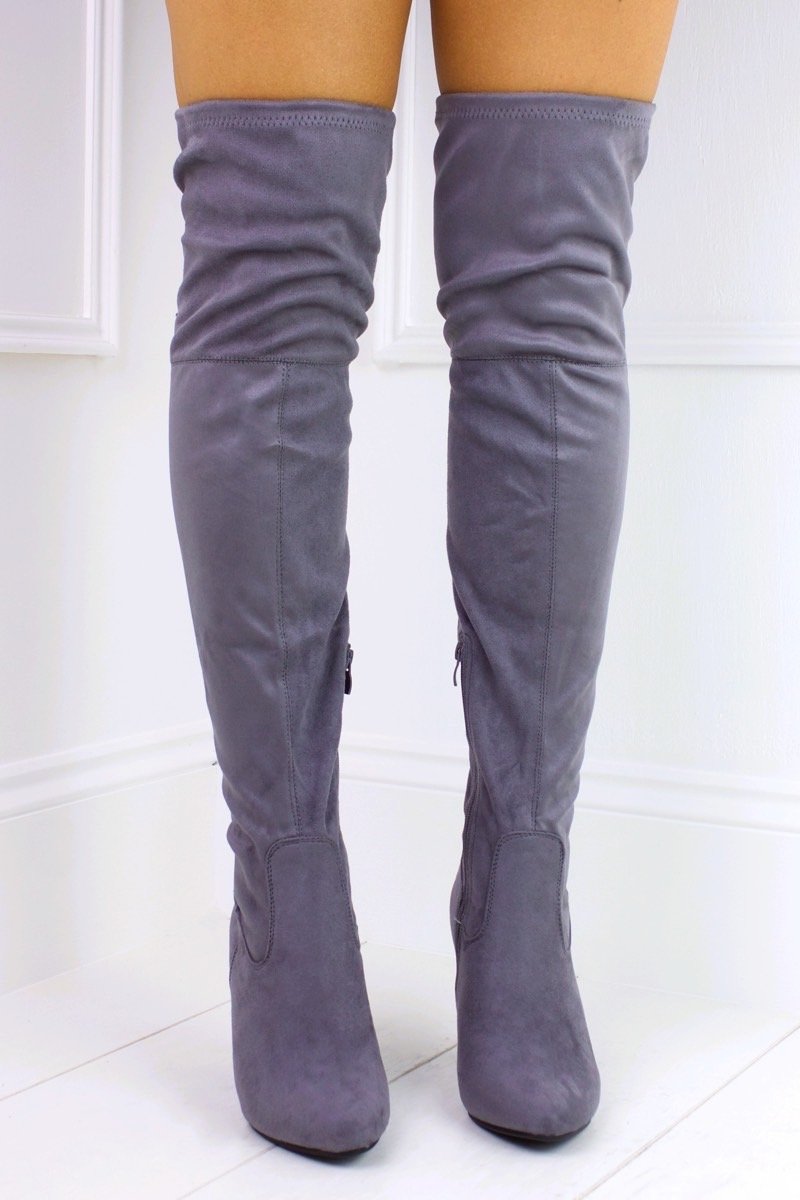 Taylor Grey Over Knee Boot
