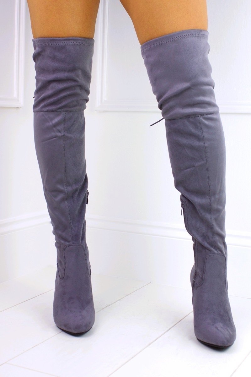 Taylor Grey Over Knee Boot