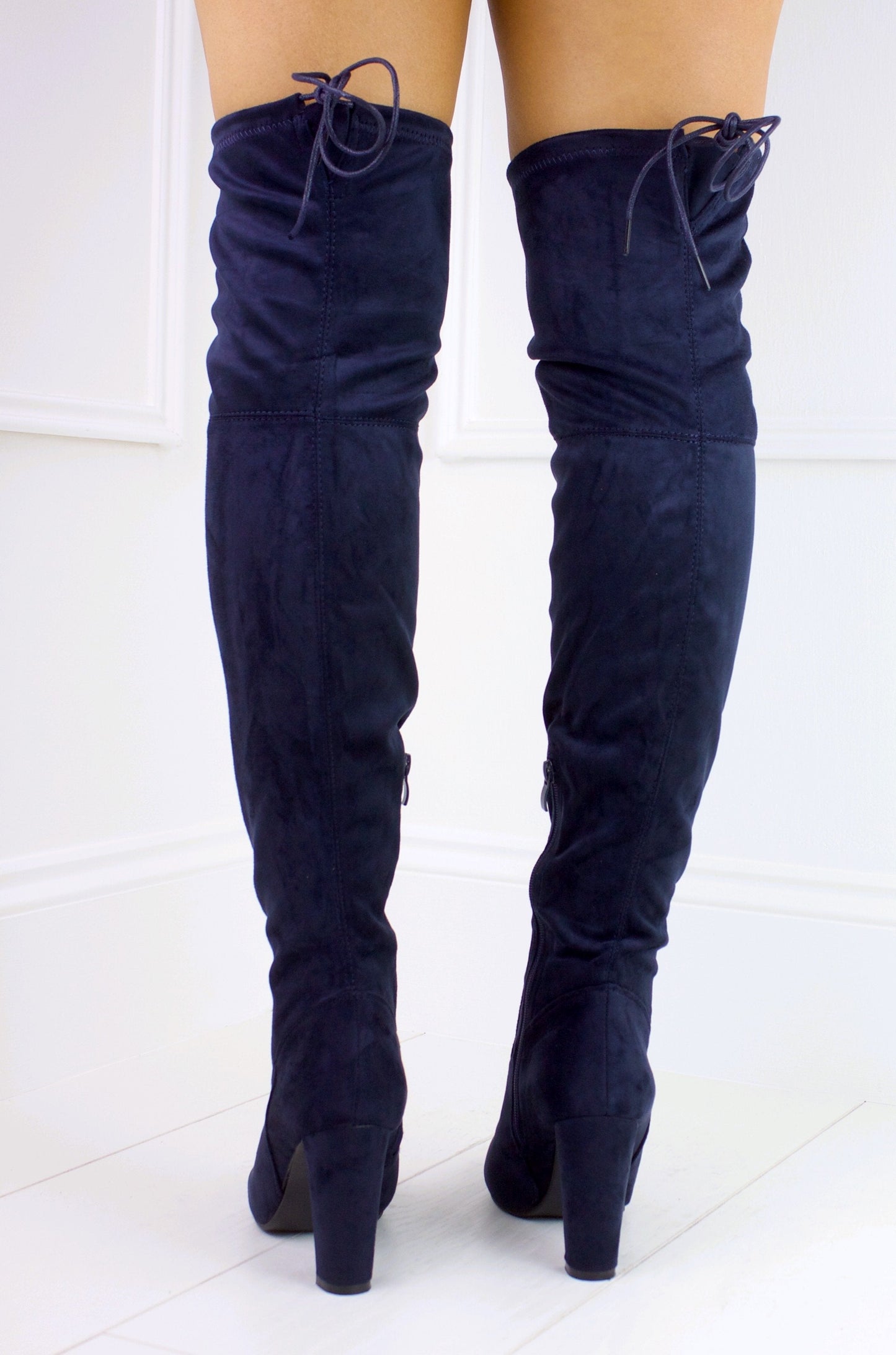 Taylor Navy Over Knee Boot