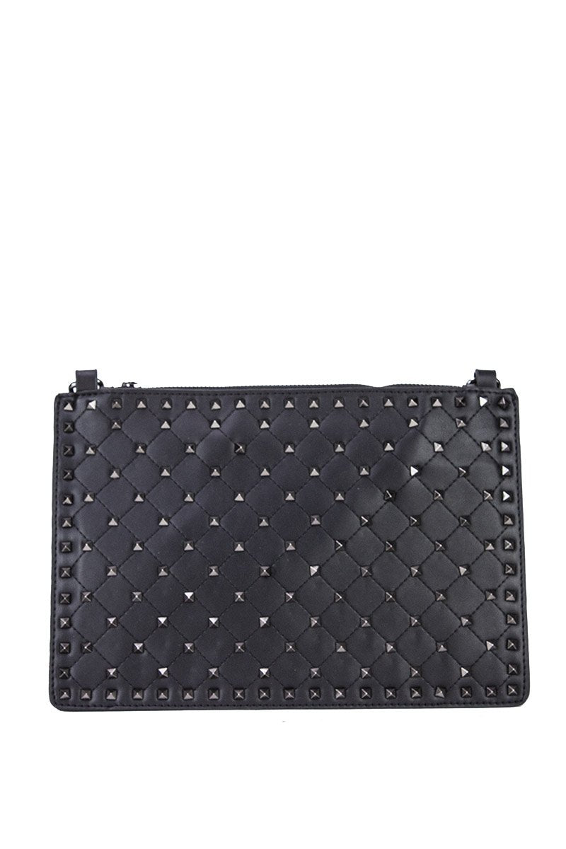 Violet Black Stud Bag