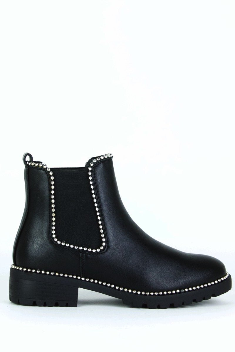 Alex Stud Chelsea Boots Femme Luxe