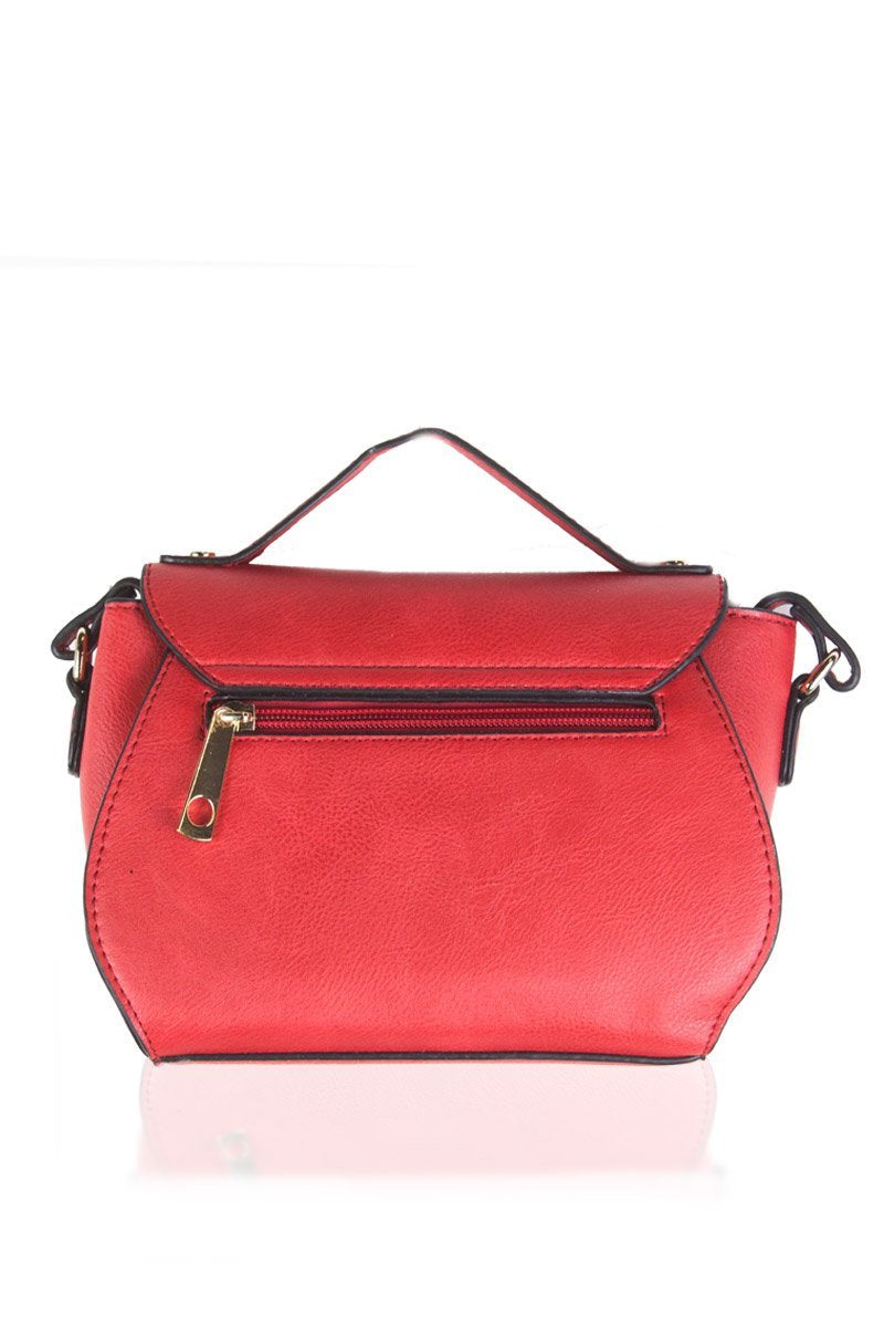 Alicia Red Studded Shoulder Bag