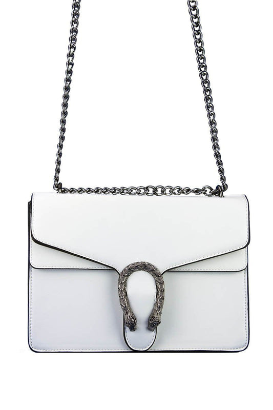 Avery White Statement Shoulder Bag