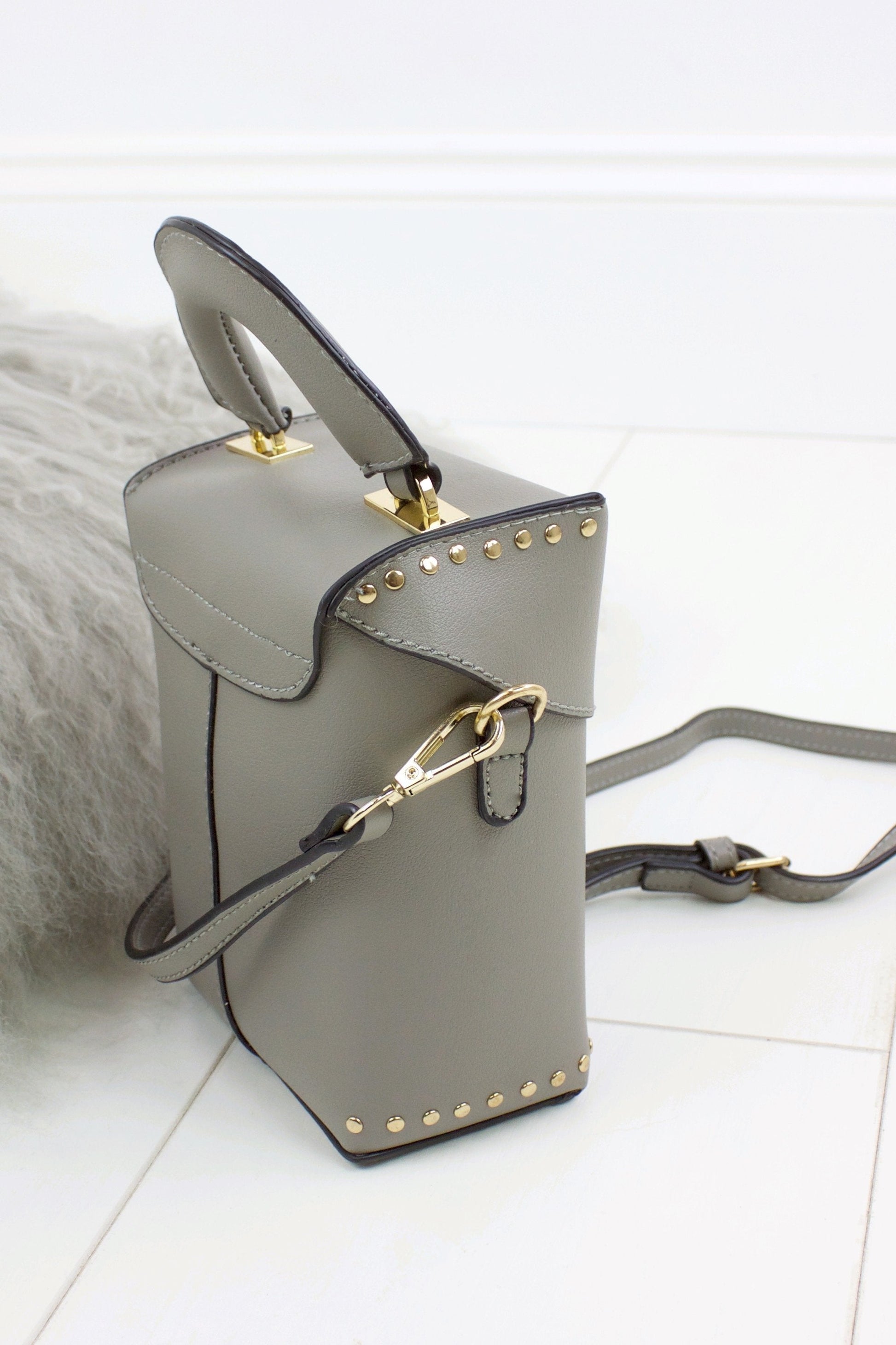 Bobbie Grey Micro Box Bag