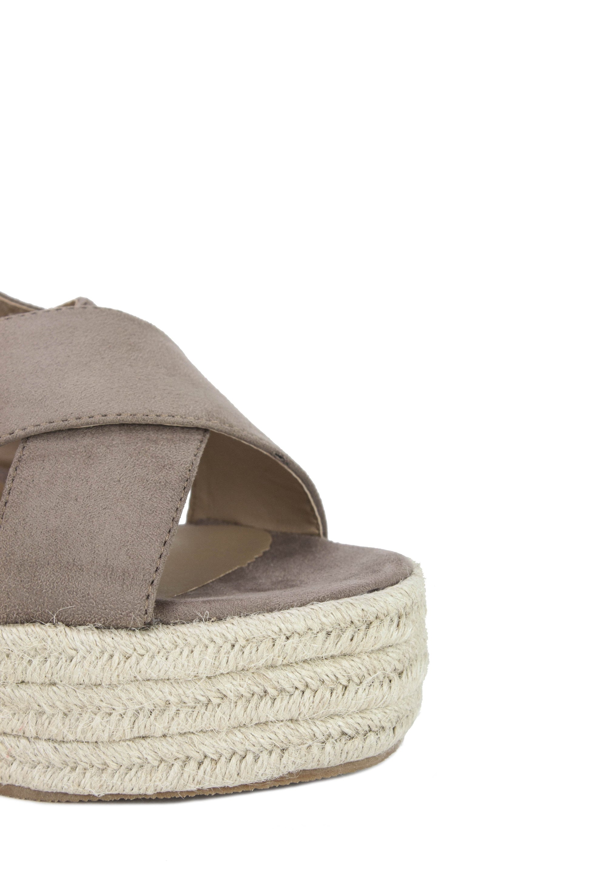 Darla Mocha Espadrille Wedges