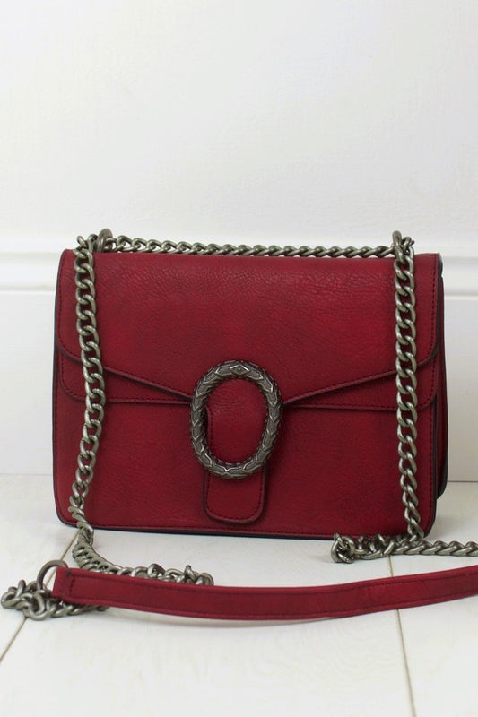 Elsa Burgundy Cross Body Bag