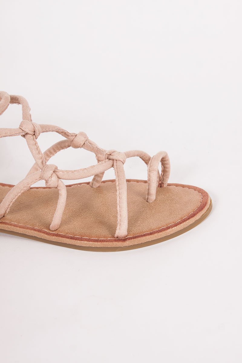 Emily Beige Rope Sandals