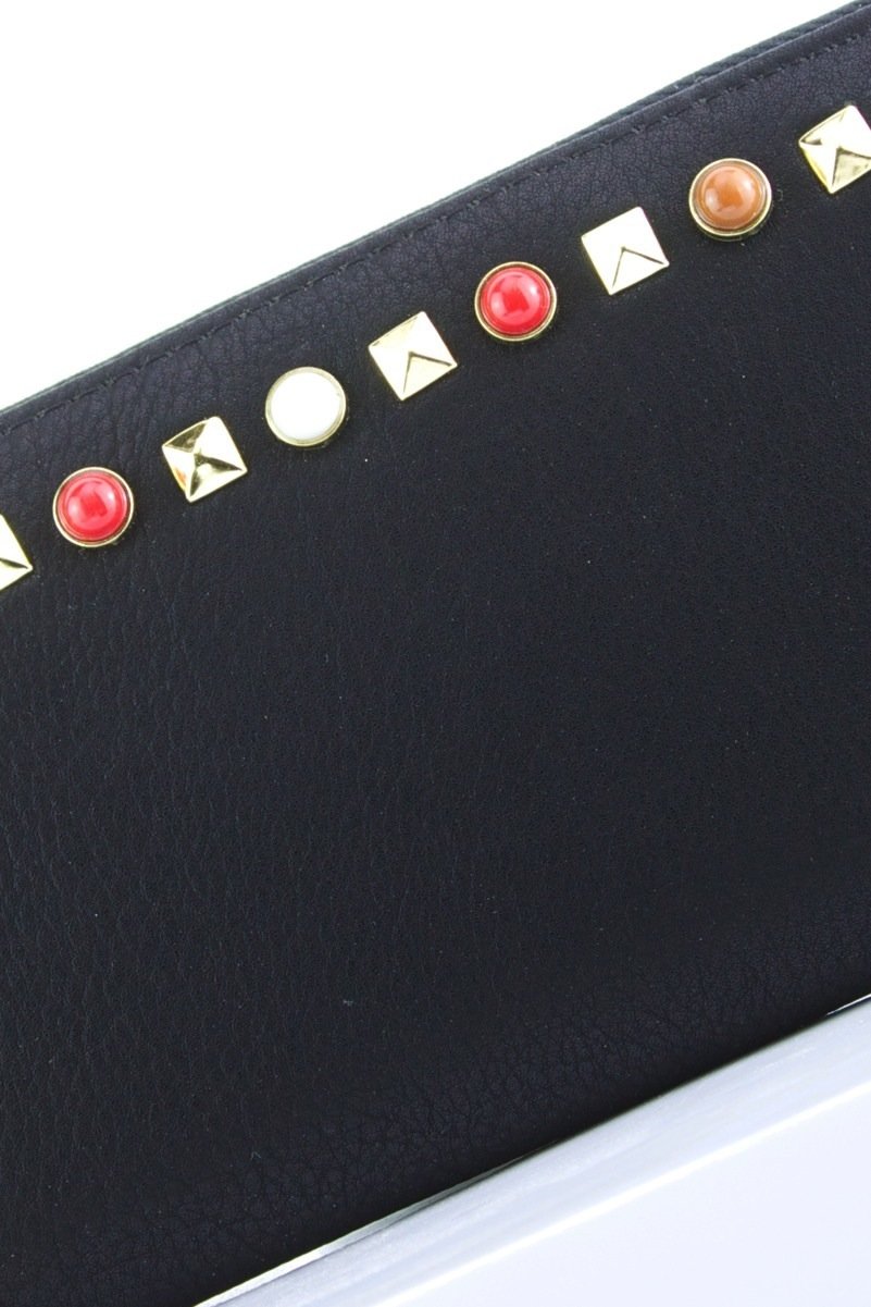 Emily Black Stud Purse