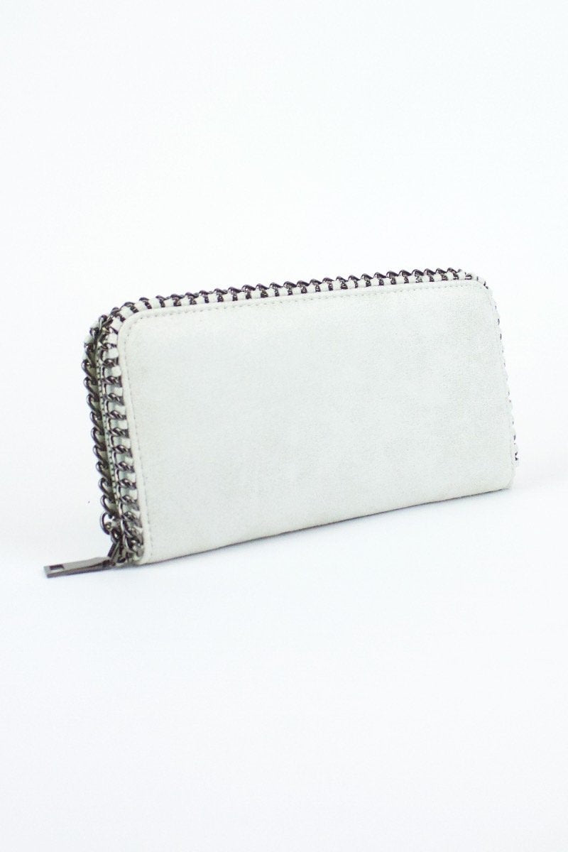 Faye White Chain Purse